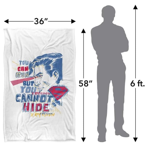 Superman Cannot Hide Xray Vision Blanket