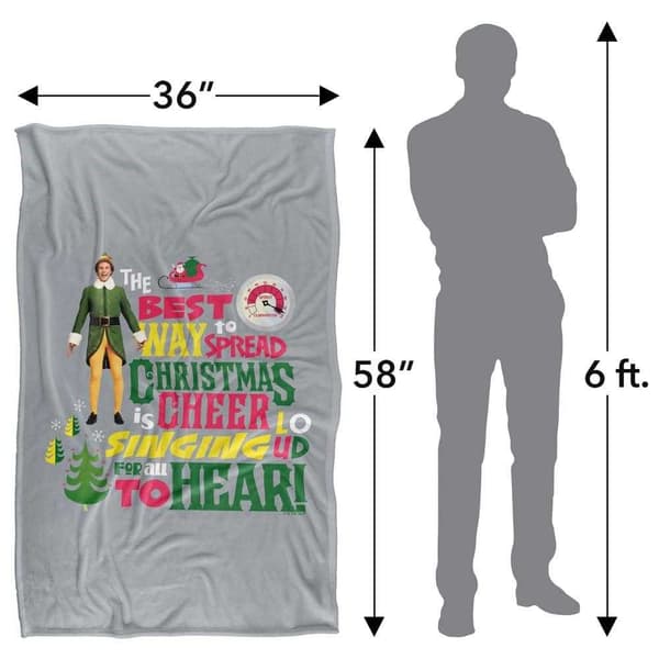 Elf Spread Christmas Cheer Soft Touch Blanket