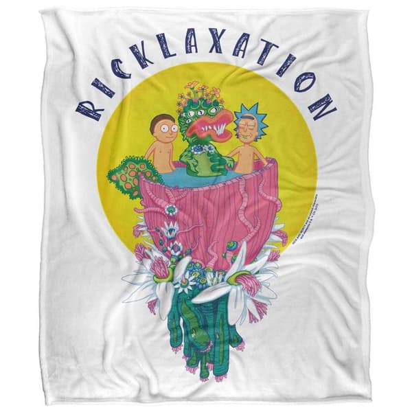 Rick And Morty Ricklaxation Soft Touch Blanket