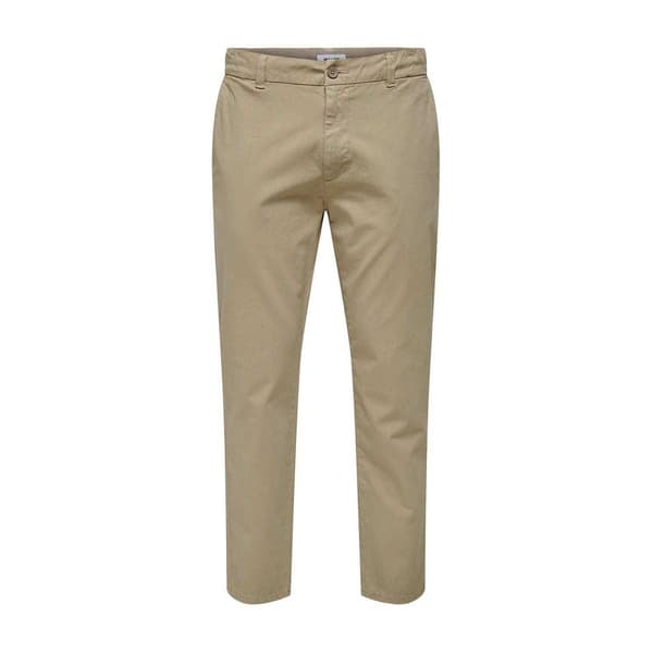 Only Mens Solid Chinos