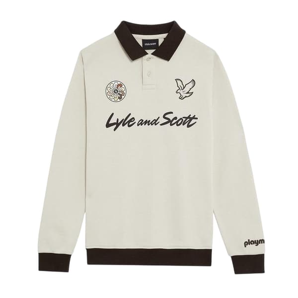 Lyle & Scott Pojkar Logotyp Kragad Tröja