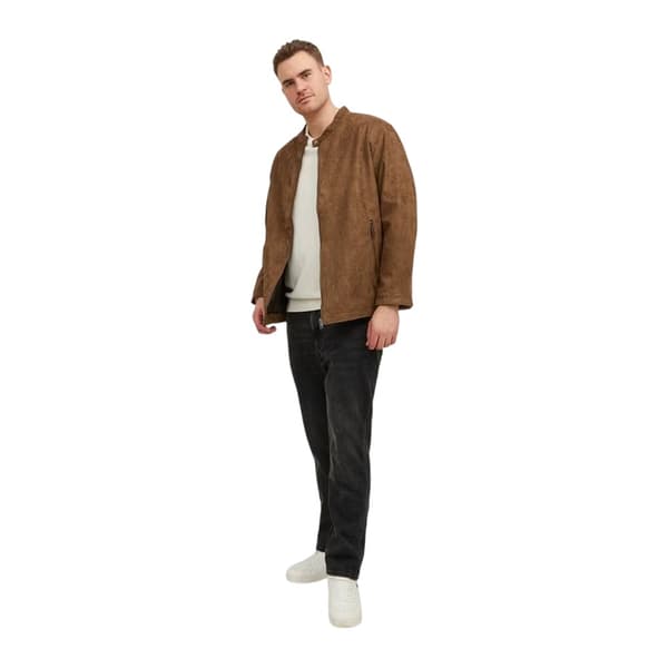 Jack And Jones Mens Plain Zip Pocket Jacket