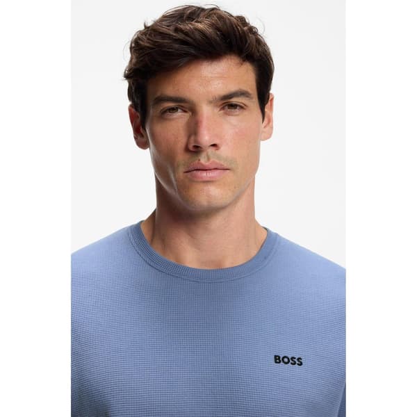 Boss Mens Waffle Knit Structured Pyjama Top