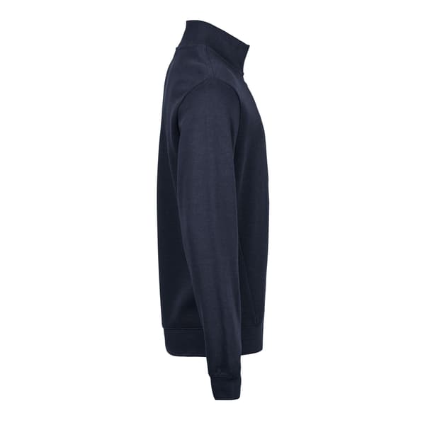 Tee Jays Mens Ribbed Interlock Half Zip Sweatshirt