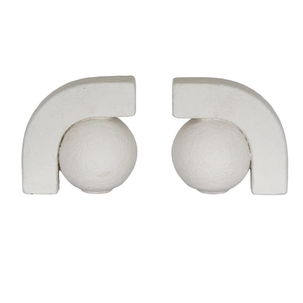 Hill Interiors Ashen Ceramic Book Ends
