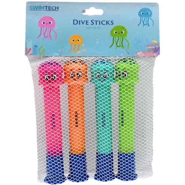 SwimTech Lasten sukellustikut (4 kpl:n pakkaus)