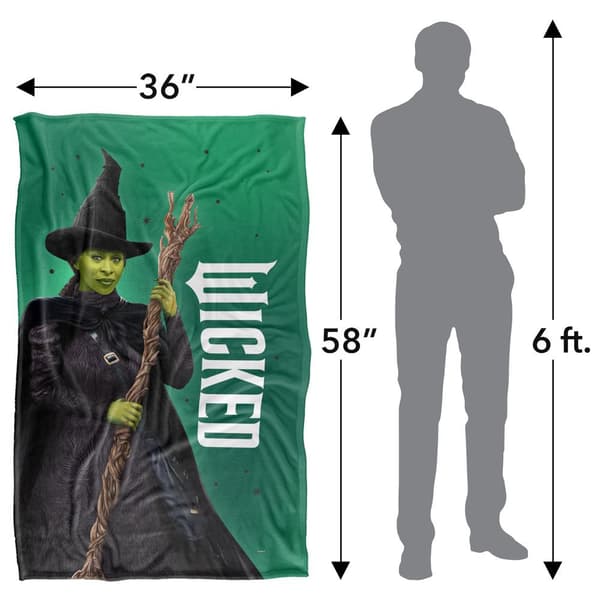 Wicked Elphaba Broomstick Soft Touch Blanket