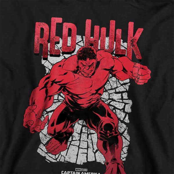 Marvel Childrens/Kids Red Hulk Cracked Pull Over Hoodie