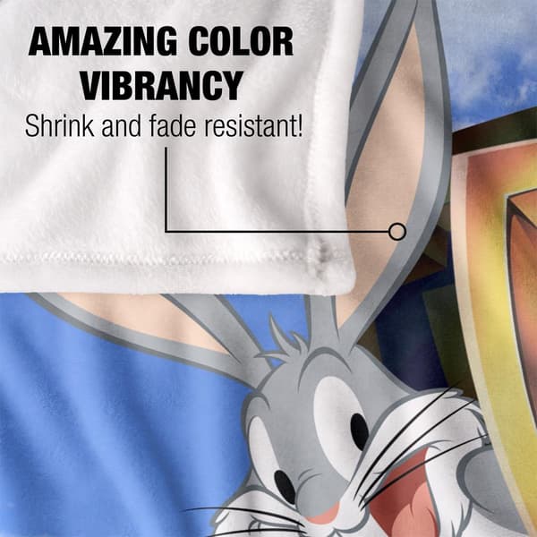 Warner Bros Vault Silky Logo Bugs Bunny Superpehmeä Peitto
