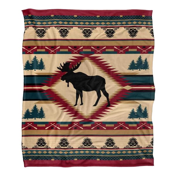 JQ Licensing Silky Moose Supersoft Blanket