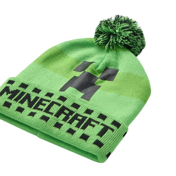 Minecraft Pojkar Creeper Mössa Handskar Och Halsduk Set (3-pack)