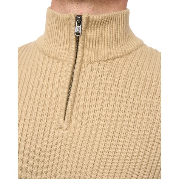 Crosshatch Mens Havaline Knitted Quarter Zip Pullover