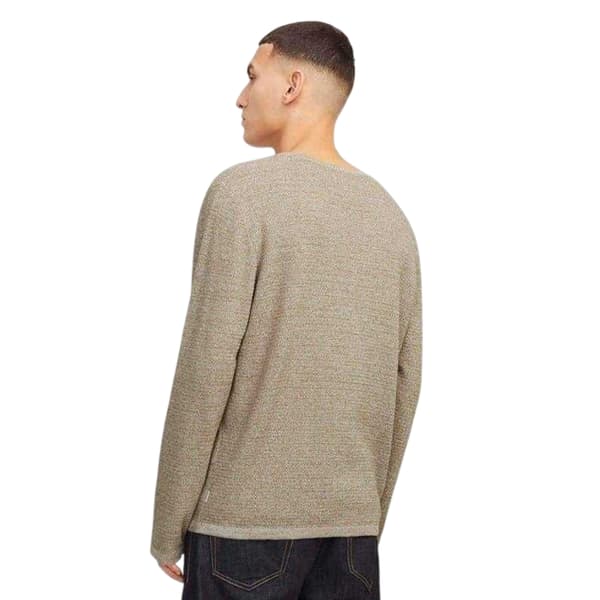 Jack And Jones Mens Flat Knit Crew Neck Pullover