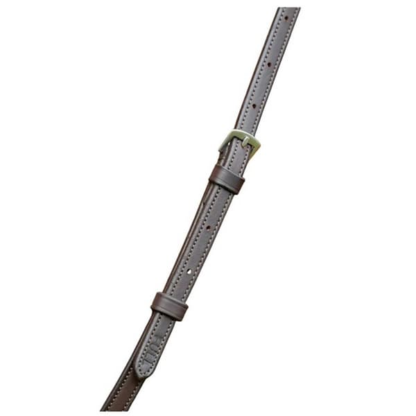 Collegiate ComFiTec Opulux Flat Leather Plain Horse Running Martingale