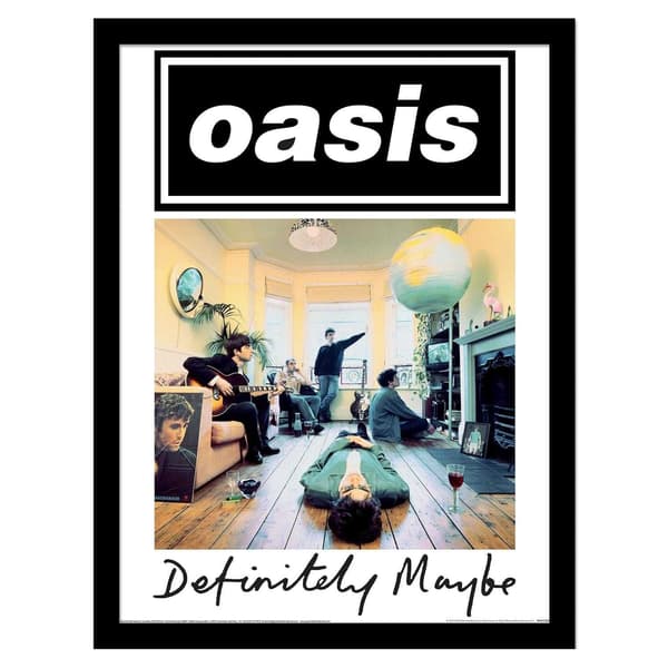 Oasis Definitely Maybe Framed Poster