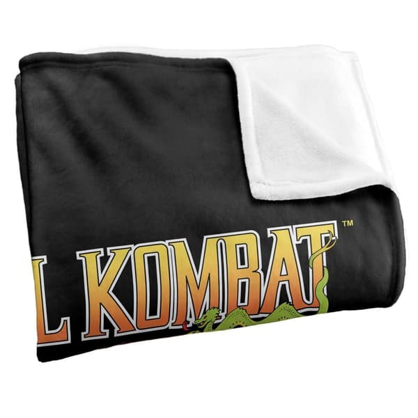 Mortal Kombat Klassic Logo Supersoft Blanket