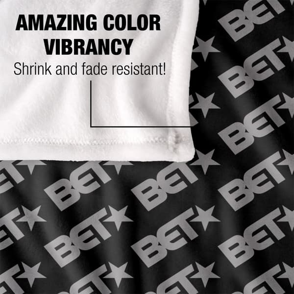 BET Silky Patterned Supersoft Blanket
