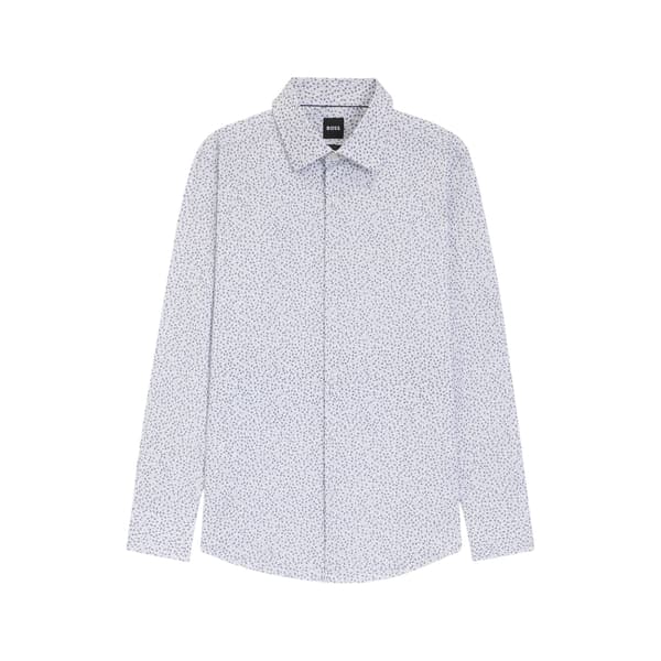 Boss Mens Micro-Dot Regular Long-Sleeved Shirt
