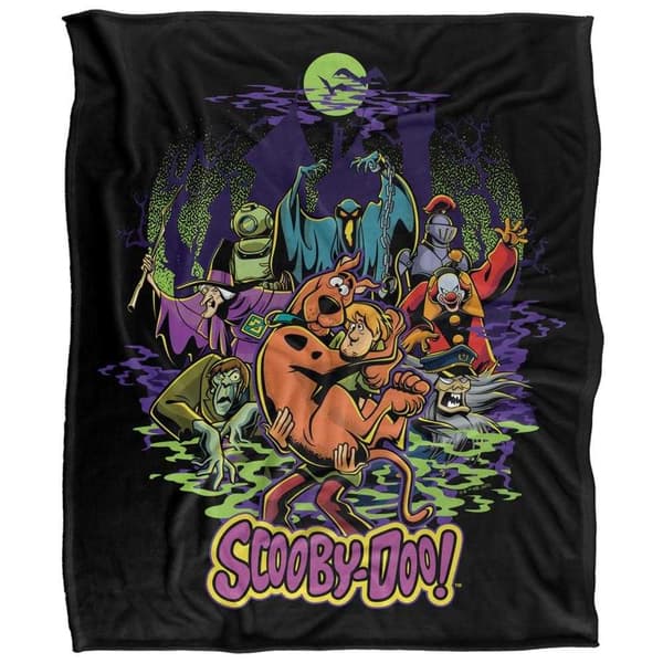 Scooby Doo Shaggy Chased By Monsters Blanket