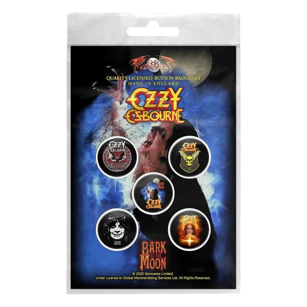 Ozzy Osbourne Bark At The Moon Knappmärke (5-pack)