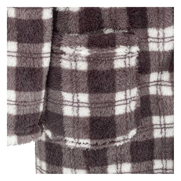 Howick Mens Checked Fleece Lounge Robe