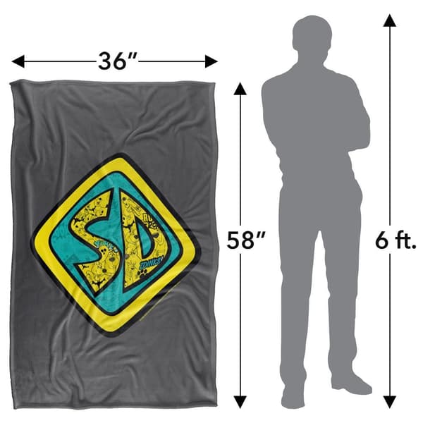 Scooby Doo Badge Soft Touch Blanket