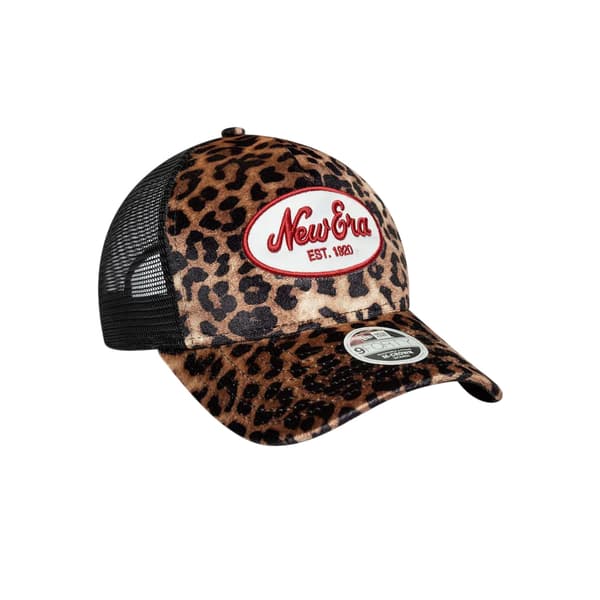 New Era Leopard Print Trucker Cap