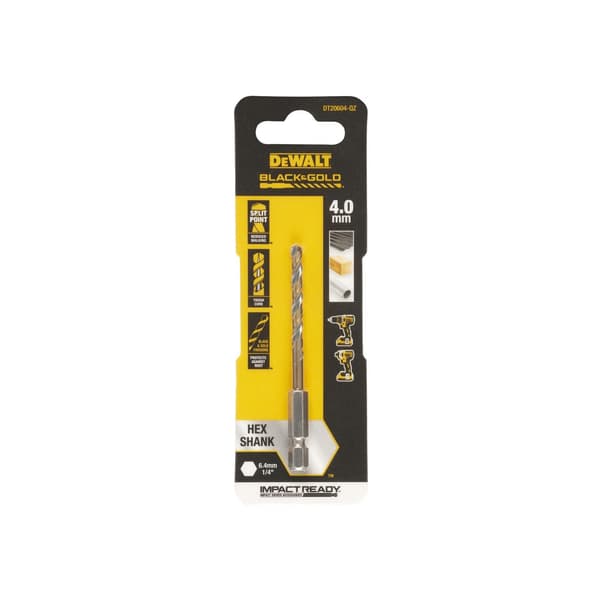 Dewalt Power Tools Black&gold Hex Hss-g Drill Bits