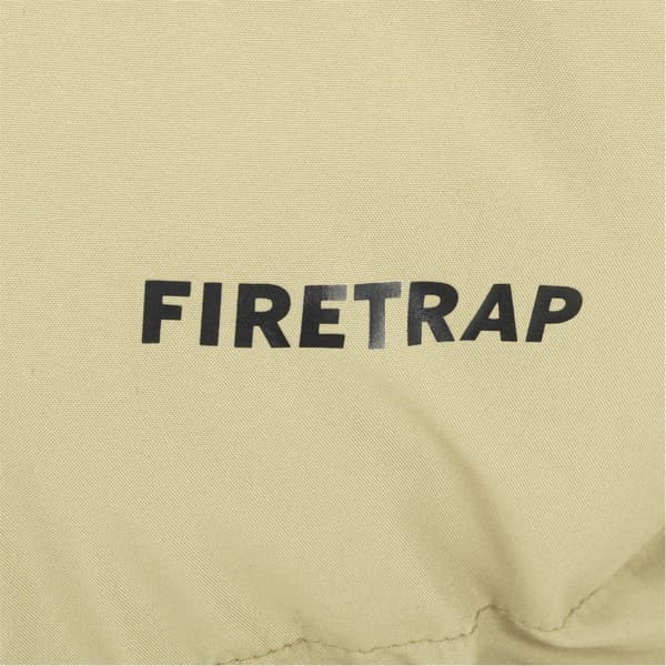 Firetrap Mens Colour Block Corduroy Quilted Puffer Jacket