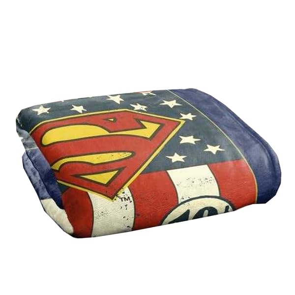 Superman 10 Cents Logo Blanket