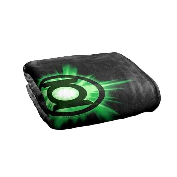 Green Lantern Glow Logo Soft Touch Blanket