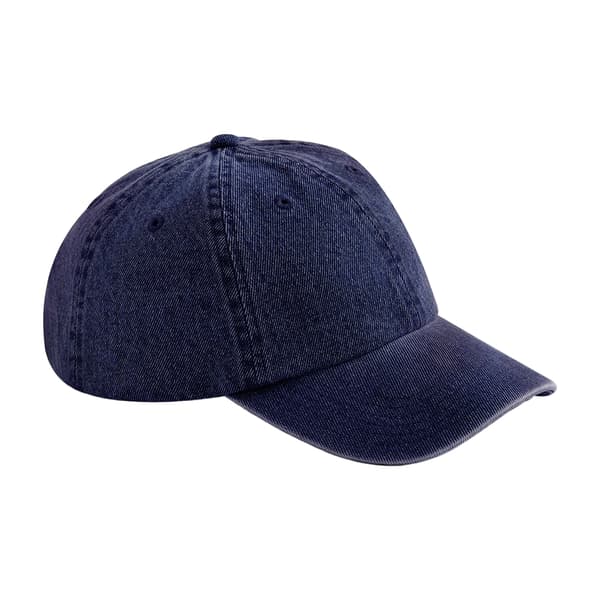 Beechfield Enfärgad Baseballkeps i Denim
