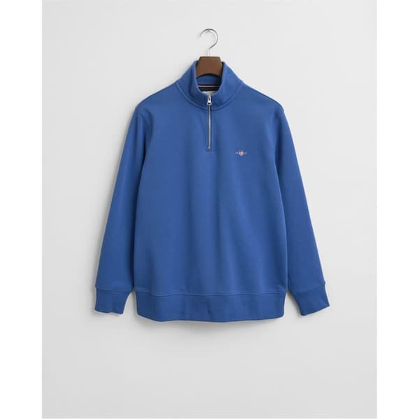 Gant Herr Half Zip Tröja med Broderad Logotyp