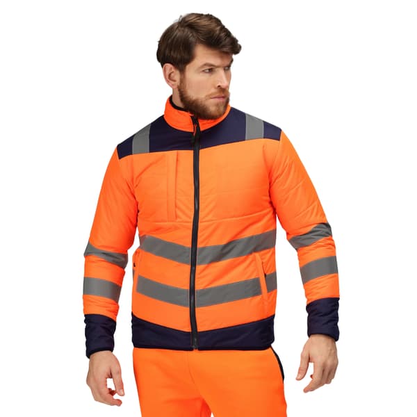 Regatta Tvåfärgad Termisk Hi-Vis Jacka för Herr