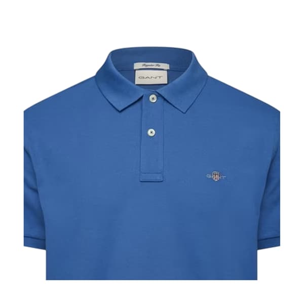 Gant Herr Klassisk Kortärmad Pikétröja Regular Fit