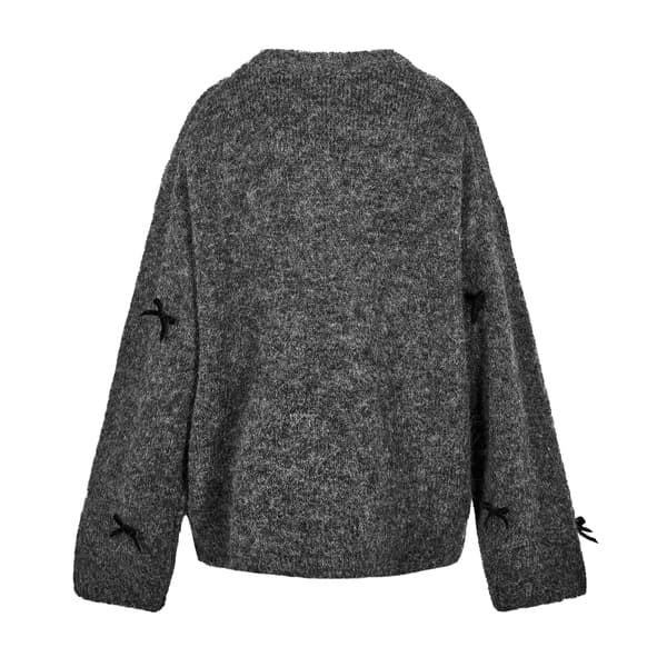 Edited Dam/Dam Bailee Bow Stickad Oversized Tröja