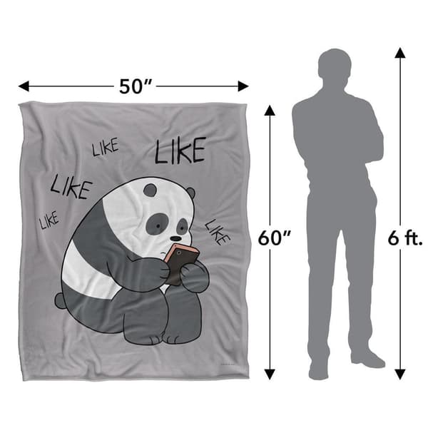 We Bare Bears Like Like Like Silky Supersoft Blanket