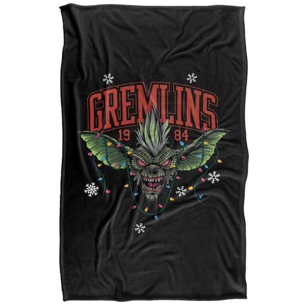 Gremlins 1984 Christmas Lights Blanket