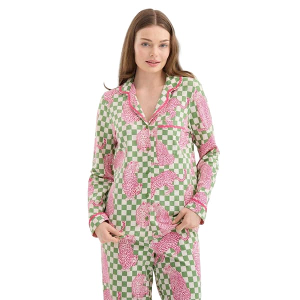 Chelsea Peers Dam Leopard Lång Pyjamas Set