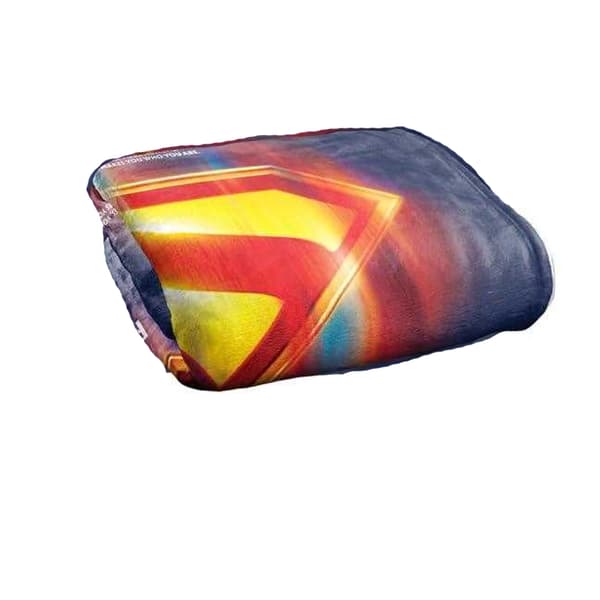 Superman 2025 Glowing Shield Choices Soft Touch Blanket
