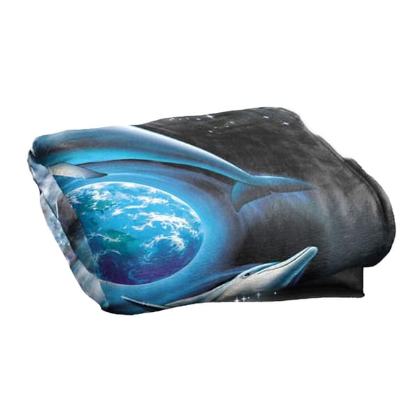 Royce McClure Silky Dolphin Planet Supersoft Blanket