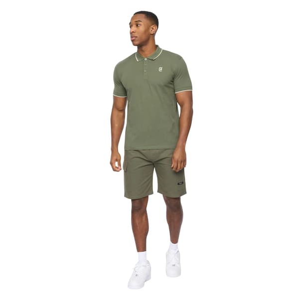 Crosshatch Mens Utilate Elasticated Waist Cargo Shorts