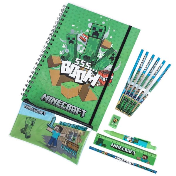 Minecraft Bumper brevpappersset (12-pack)