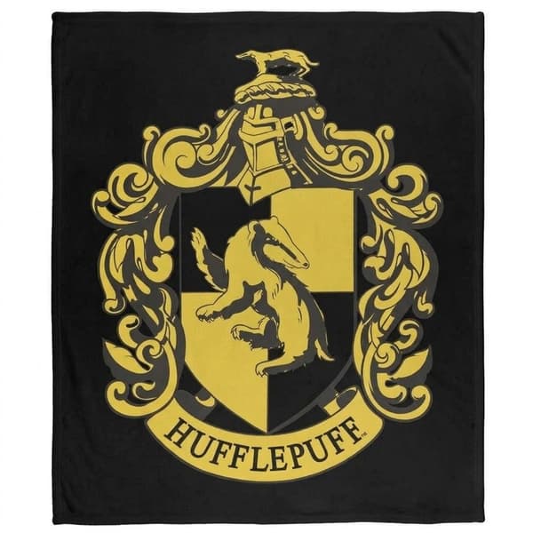 Harry Potter Hufflepuff Crest Blanket