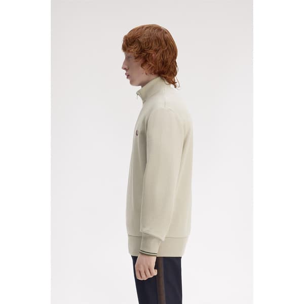 Fred Perry Mens Logo Half Zip Sweatshirt