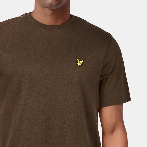 Lyle & Scott Herr T-shirt i bomull med logotyp