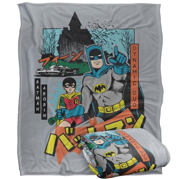 Batman Kanji Dynamic Duo Blanket
