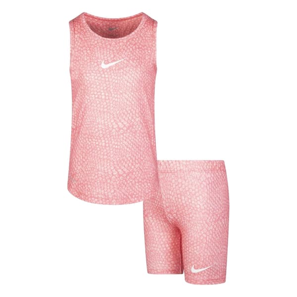 Nike Barn Ormskinnsmönstrad Topp & Shorts Set