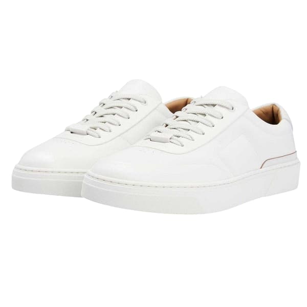 Boss Mens Gary Leather Flat Trainers