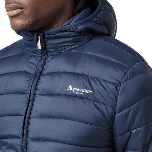 Aquascutum Herr Logotyp Pufferjacka